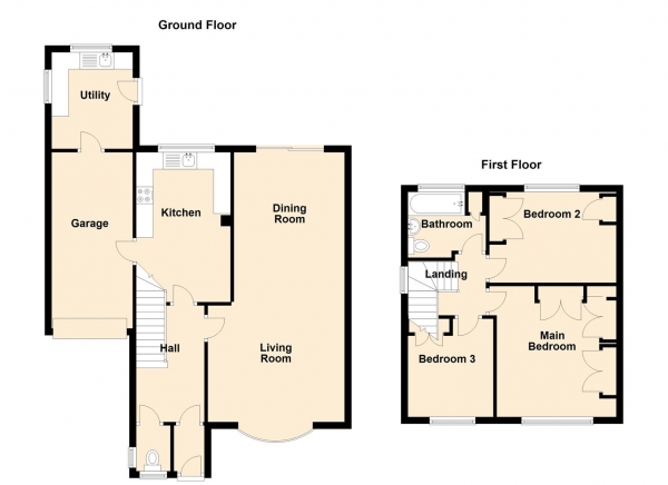 Floor Plan Image for 3 Bedroom Semi-Detached House for Sale in Barrington Avenue, North Shields