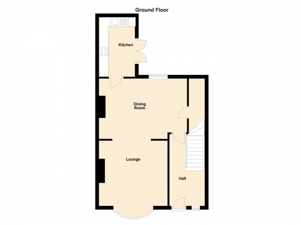 Floor Plan for 3 Bedroom Terraced House for Sale in Lynholme Gardens, Low Fell, NE9, 5DY -  &pound179,950