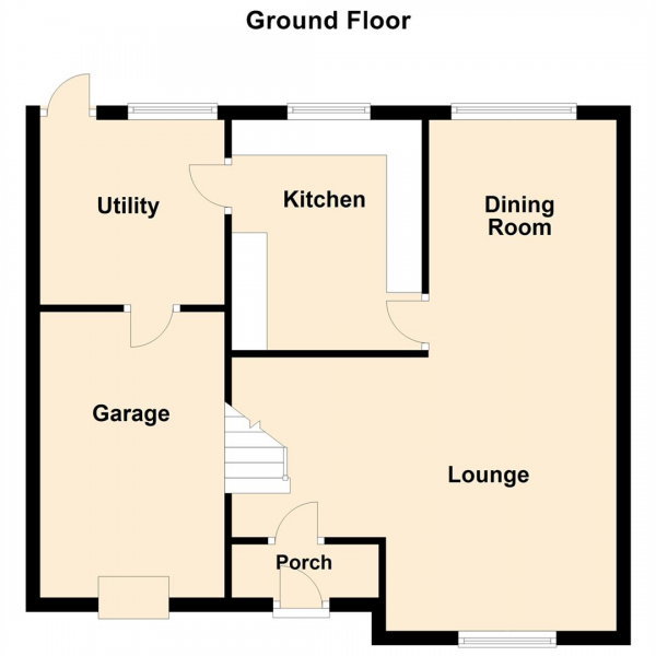 Floor Plan Image for 3 Bedroom Semi-Detached House to Rent in Wells Gardens, Low Fell, Gateshead