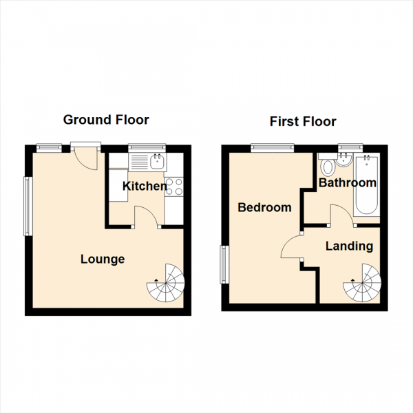 Floor Plan Image for 1 Bedroom Property for Sale in Celandine Way, Gateshead, Tyne and Wear