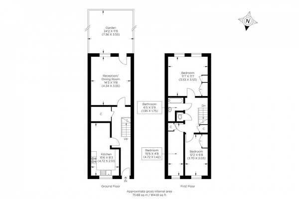 Floor Plan Image for 3 Bedroom Maisonette for Sale in Kemps Drive, Poplar E14