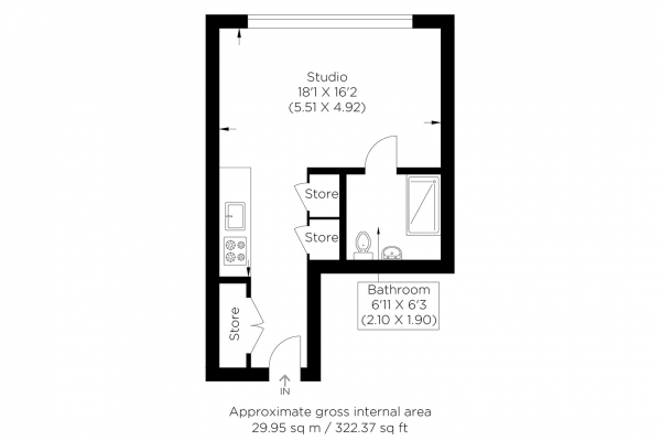 Floor Plan Image for Studio for Sale in Conington Road, Lewisham SE13