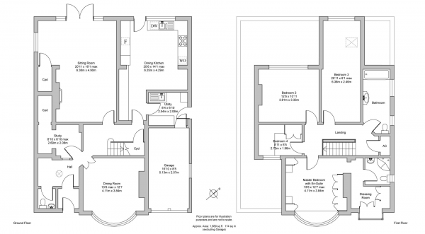 Floor Plan Image for 4 Bedroom Detached House for Sale in Windy Arbour, Kenilworth