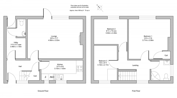 Floor Plan Image for 3 Bedroom End of Terrace House for Sale in Scott Road, Kenilworth