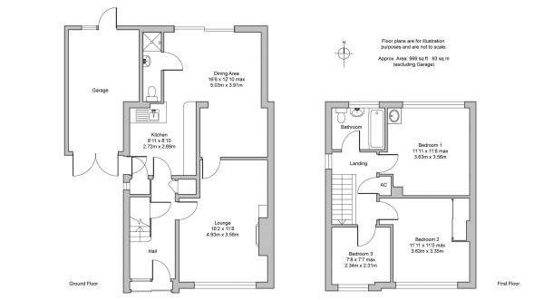 Floor Plan Image for 3 Bedroom Semi-Detached House for Sale in Priorsfield Road, Kenilworth