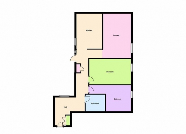 Floor Plan Image for 2 Bedroom Apartment for Sale in Priory Road, Kenilworth