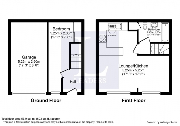 Floor Plan Image for 1 Bedroom Property for Sale in Bridge Street, Kenilworth