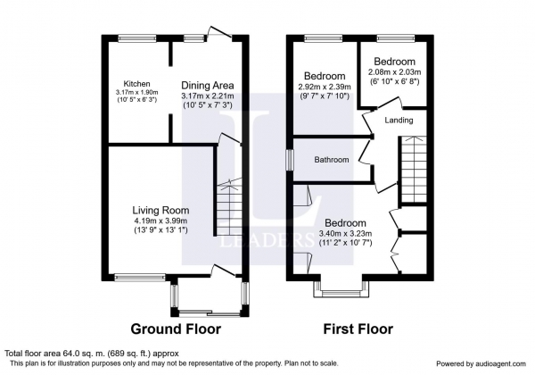 Floor Plan Image for 3 Bedroom Semi-Detached House for Sale in Dencer Drive, Kenilworth