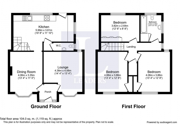 Floor Plan Image for 3 Bedroom Detached House for Sale in Kelsey Lane, Balsall Common, Coventry