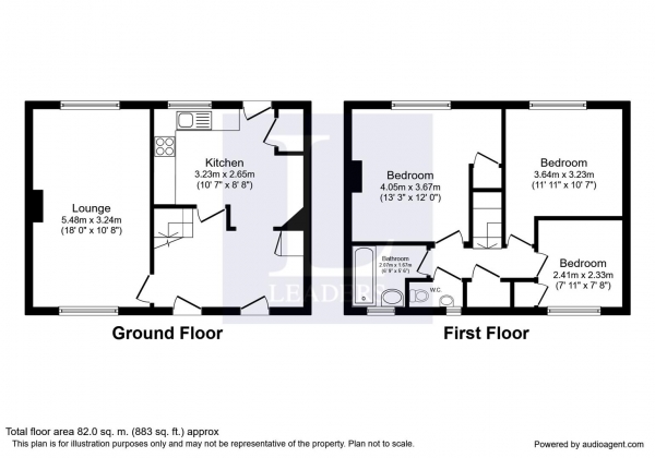 Floor Plan Image for 3 Bedroom Terraced House for Sale in Finham Road, Kenilworth