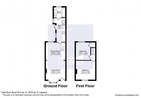 Floor Plan Image for 2 Bedroom Cottage for Sale in School Lane, Kenilworth