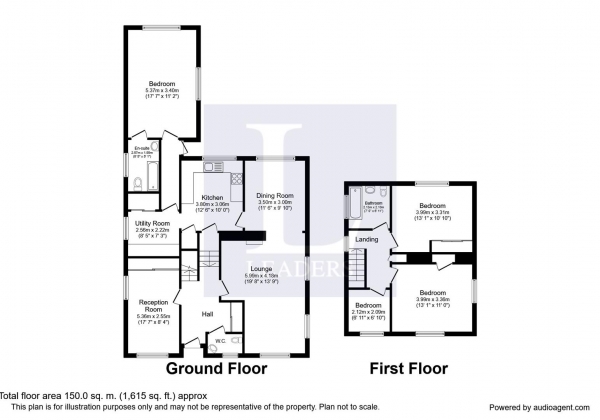 Floor Plan Image for 4 Bedroom Detached House for Sale in Common Lane, Kenilworth