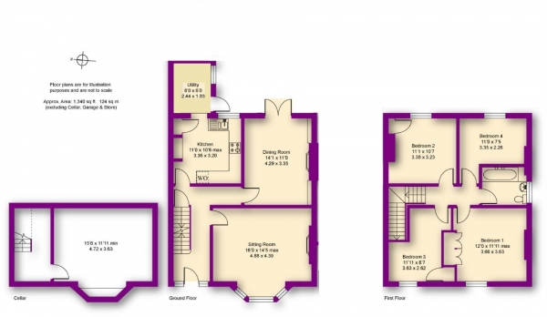 Floor Plan Image for 4 Bedroom Semi-Detached House for Sale in Waverley Road, Kenilworth