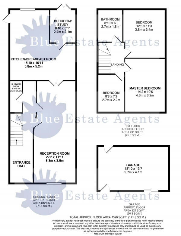 Floor Plan Image for 3 Bedroom Property for Sale in Vicarage Farm Road, Hounslow, TW5