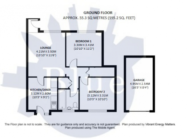 Floor Plan Image for 2 Bedroom Maisonette for Sale in Channel Close, Hounslow, TW5