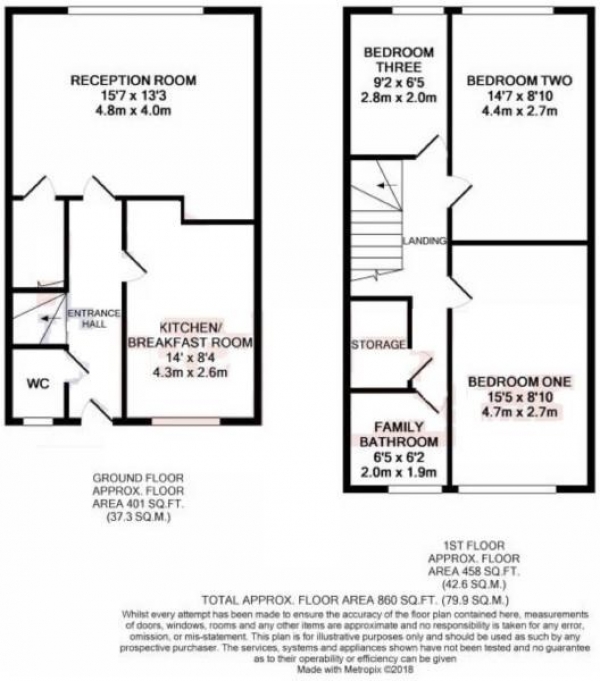 Floor Plan Image for 3 Bedroom Flat for Sale in St Marys Avenue North, Southall, UB2