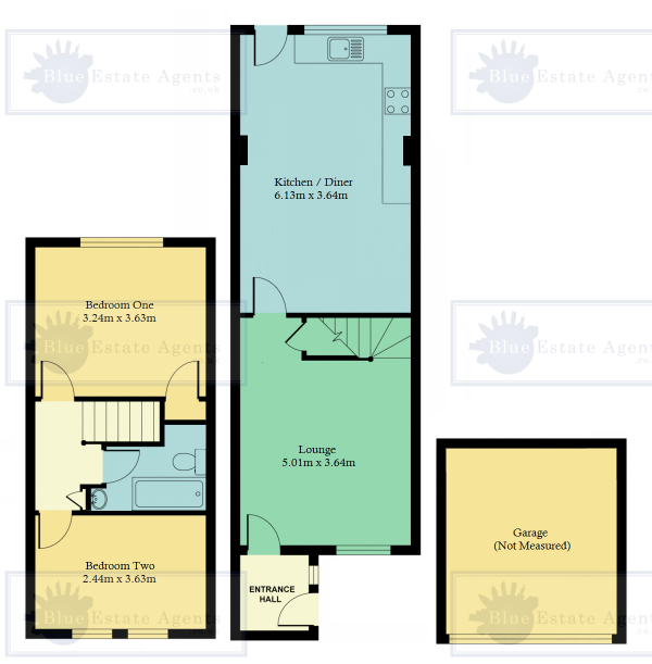 Floor Plan Image for 2 Bedroom Terraced House for Sale in Clark Way, Hounslow, TW5