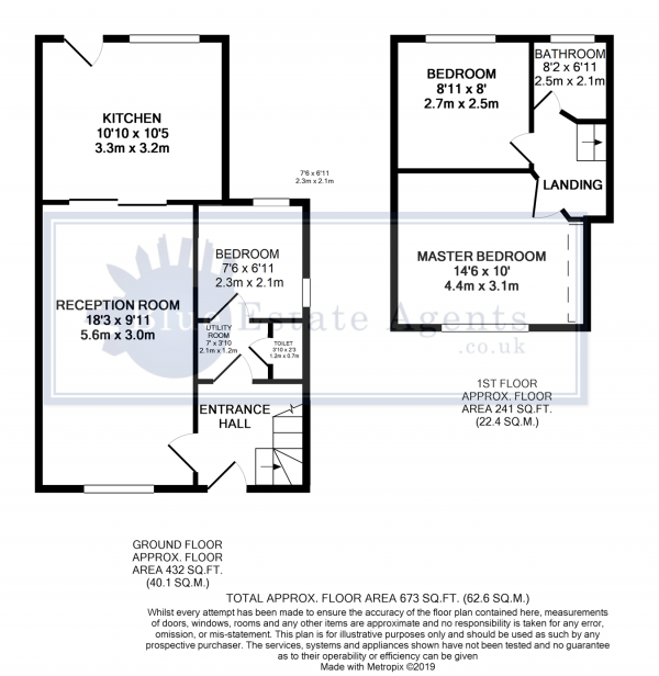 Floor Plan Image for 3 Bedroom Semi-Detached House for Sale in North Hyde Lane, Hounslow, TW5