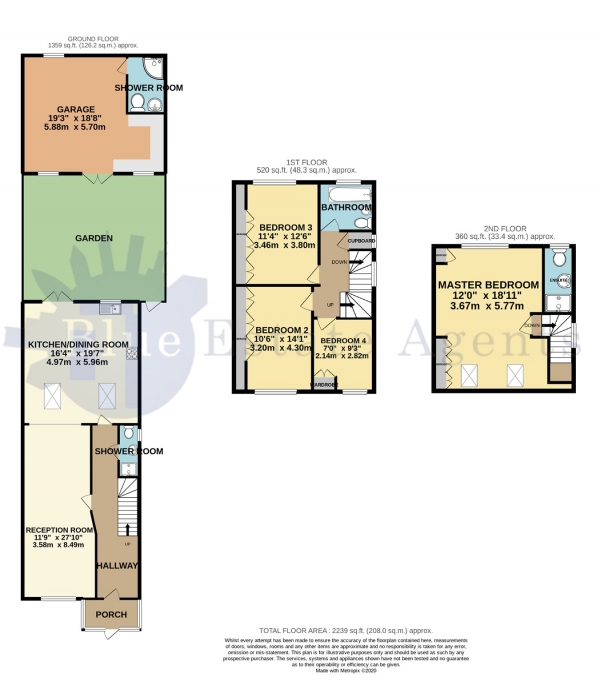 Floor Plan Image for 4 Bedroom Semi-Detached House for Sale in Heston Avenue, Hounslow, TW5