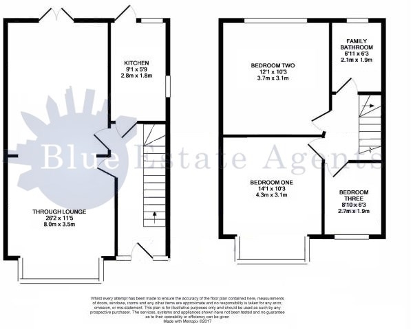 Floor Plan Image for 3 Bedroom Terraced House for Sale in Springwell Road, Hounslow, TW5