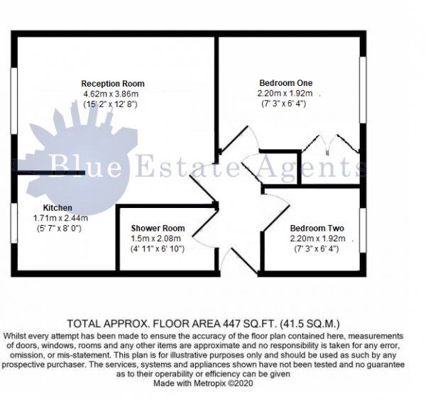 Floor Plan Image for 2 Bedroom Flat for Sale in Marchside Close, Hounslow, TW5