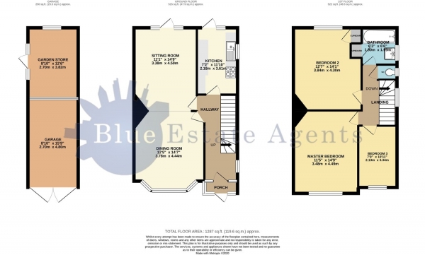 Floor Plan Image for 3 Bedroom Semi-Detached House for Sale in Greencroft Road, Hounslow, TW5