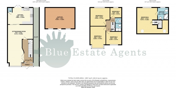 Floor Plan Image for 5 Bedroom Terraced House for Sale in Ash Grove, Hounslow, TW5