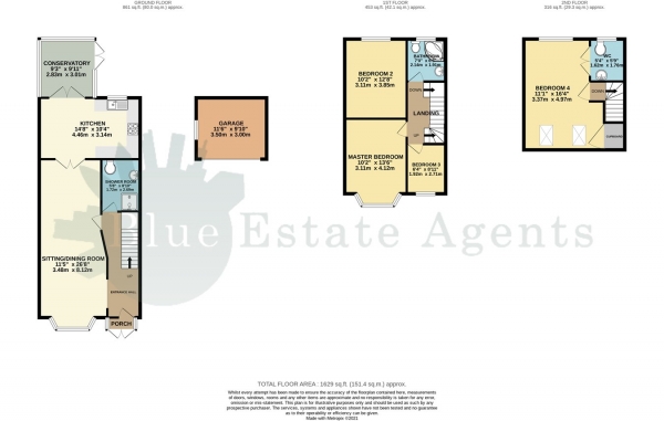 Floor Plan Image for 4 Bedroom Semi-Detached House to Rent in Lynmouth Gardens, Hounslow, TW5