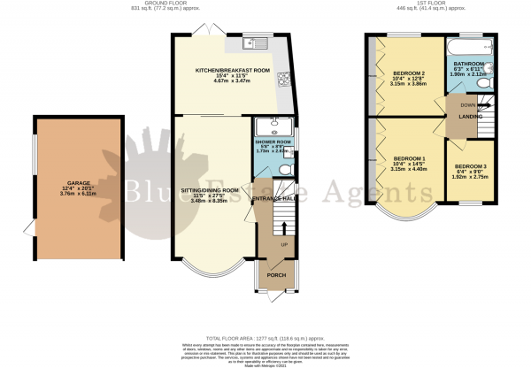 Floor Plan Image for 3 Bedroom End of Terrace House for Sale in Ash Grove, Hounslow, TW5