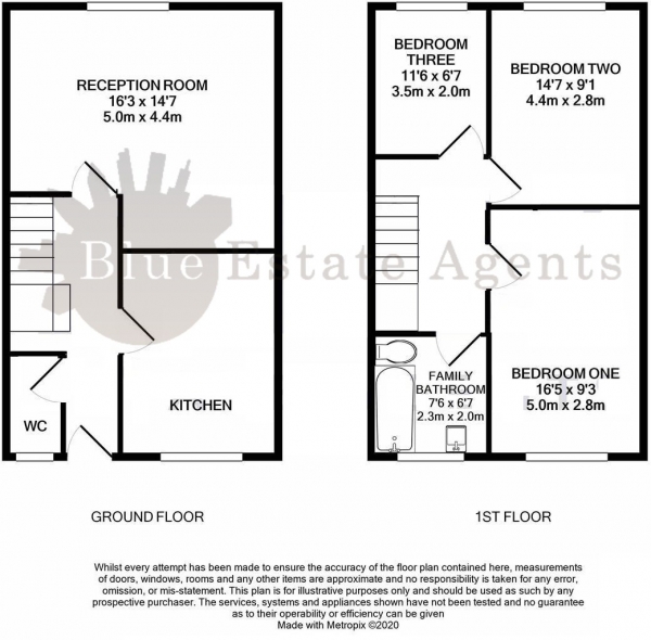 Floor Plan Image for 3 Bedroom Flat for Sale in Convent Way, Southall, UB2