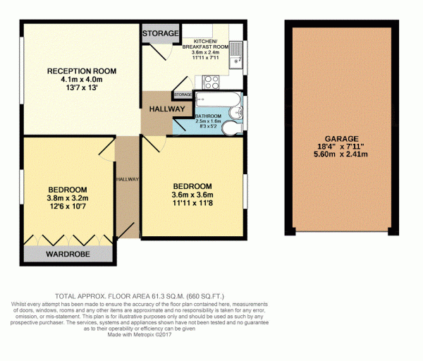 Floor Plan Image for 2 Bedroom Maisonette for Sale in Sonia Gardens, Hounslow, TW5