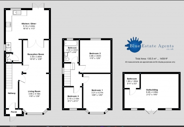 Floor Plan Image for 3 Bedroom Semi-Detached House for Sale in Westwick Gardens, Hounslow, TW4