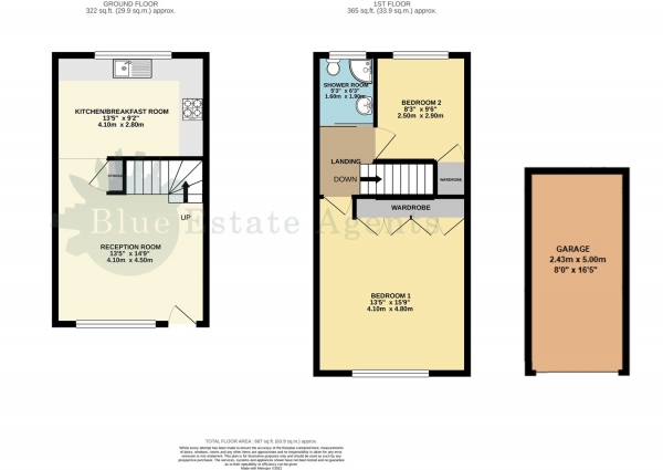 Floor Plan Image for 2 Bedroom Flat to Rent in Travellers Way, Hounslow, TW4