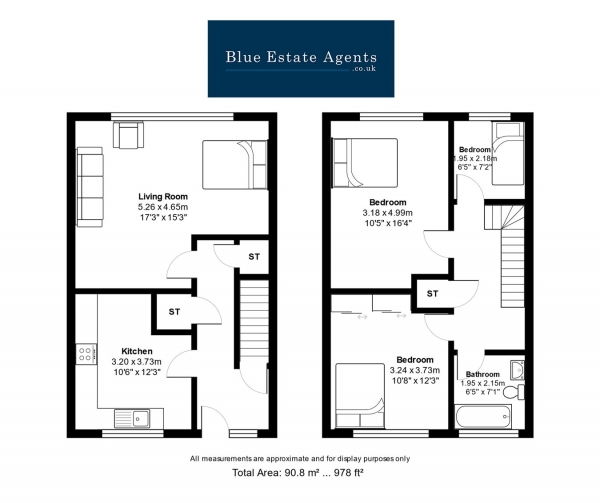 Floor Plan Image for 3 Bedroom Duplex for Sale in Salisbury Road, Hounslow, TW4