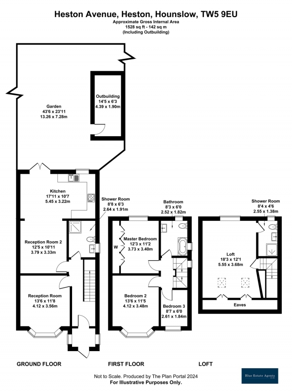 Floor Plan Image for 4 Bedroom Semi-Detached House for Sale in Heston Avenue, Hounslow, TW5