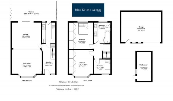 Floor Plan Image for 3 Bedroom Semi-Detached House for Sale in Spinney Drive, Feltham, TW14