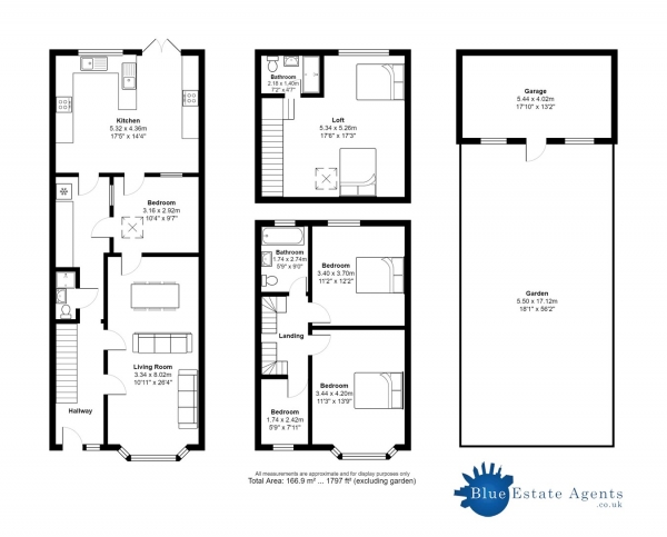 Floor Plan Image for 4 Bedroom Terraced House for Sale in Manor Avenue, Hounslow, TW4