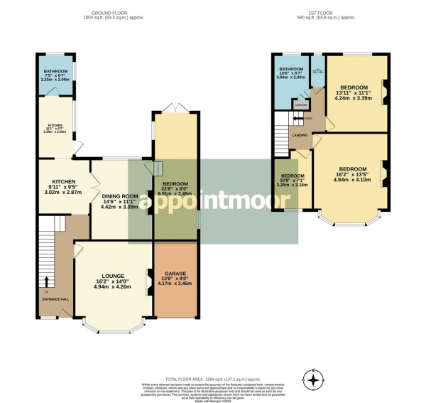 Floor Plan Image for 3 Bedroom Semi-Detached House for Sale in SOUTHBOURNE GROVE, Westcliff-On-Sea