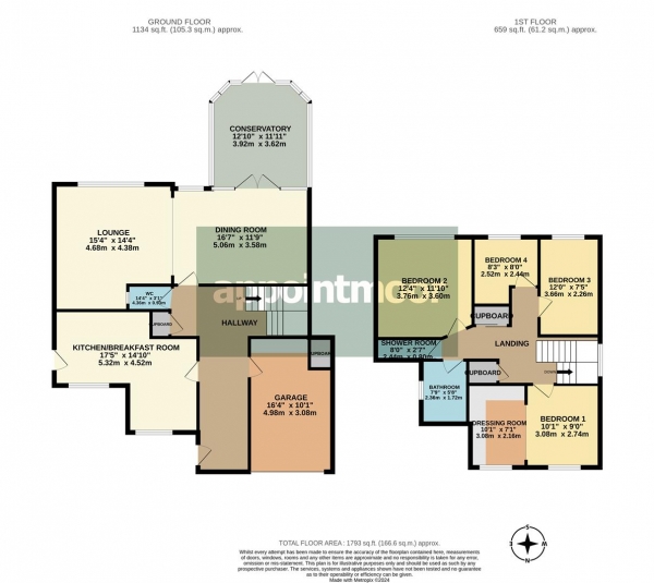 Floor Plan Image for 4 Bedroom Detached House for Sale in Glenridding, Benfleet