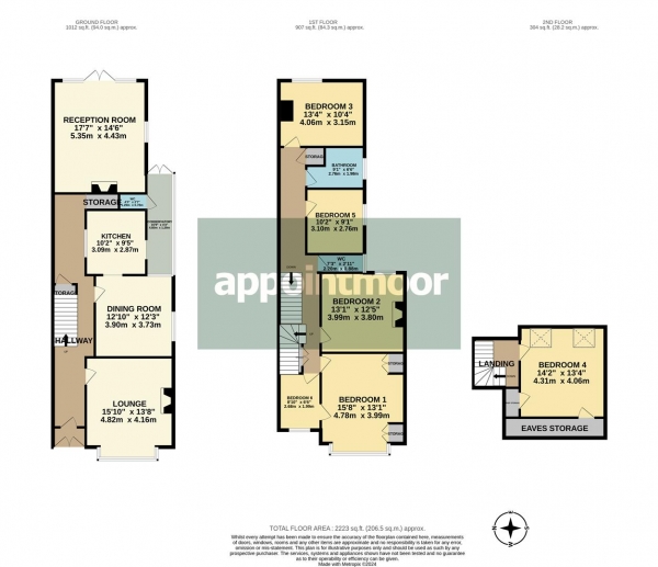 Floor Plan Image for 6 Bedroom Semi-Detached House for Sale in Valkyrie Road, Westcliff-On-Sea