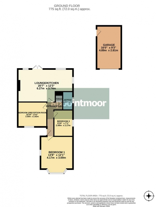 Floor Plan Image for 3 Bedroom Semi-Detached Bungalow for Sale in Fairfield Crescent, Leigh-On-Sea