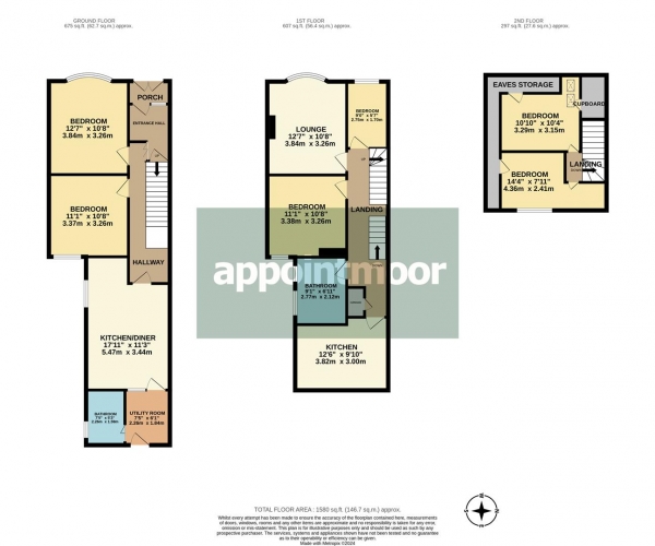 Floor Plan Image for 6 Bedroom Terraced House for Sale in WESTCLIFF PARK DRIVE, Westcliff-On-Sea