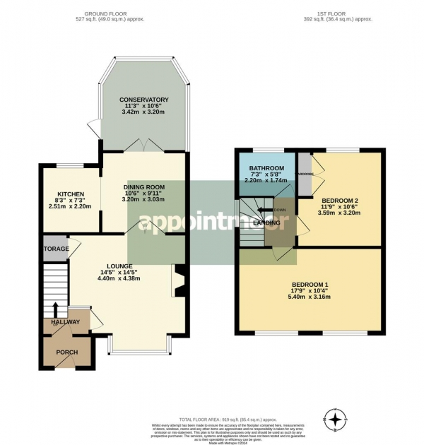 Floor Plan Image for 2 Bedroom Semi-Detached House for Sale in Herbert Road, Shoeburyness