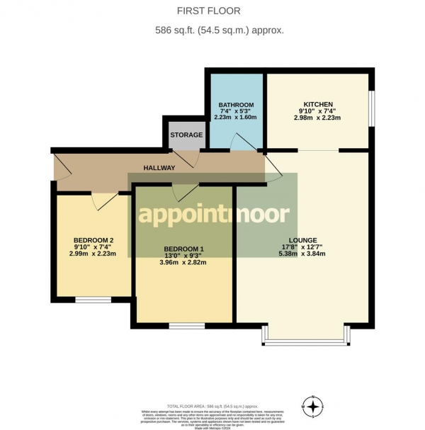 Floor Plan Image for 2 Bedroom Apartment for Sale in Kingswood Chase, Leigh On Sea