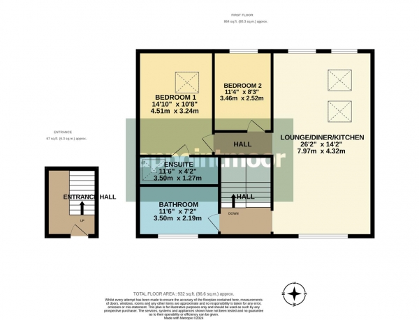 Floor Plan Image for 2 Bedroom Apartment for Sale in Station Avenue, Southend-On-Sea