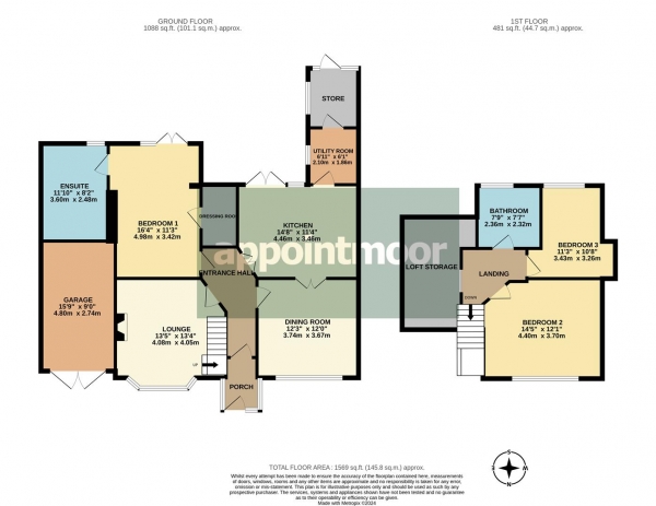 Floor Plan Image for 3 Bedroom Chalet for Sale in Hadleigh Park Avenue, Benfleet