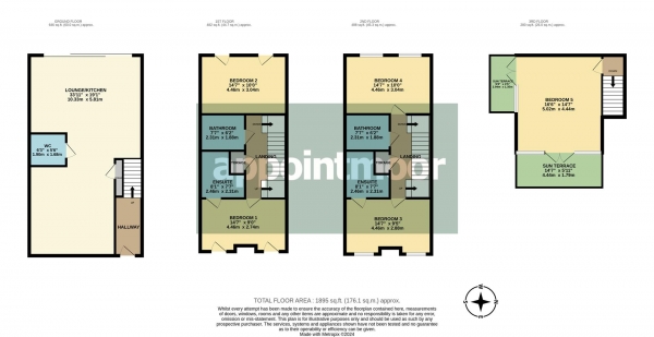 Floor Plan for 5 Bedroom Terraced House for Sale in Crowstone Avenue, Westcliff-On-Sea, SS0, 8FQ -  &pound595,000