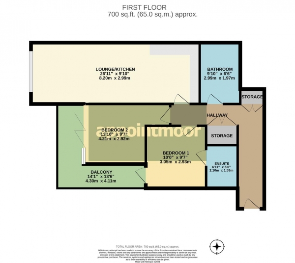 Floor Plan Image for 2 Bedroom Property for Sale in London Road, Westcliff-On-Sea