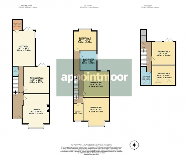 Floor Plan Image for 6 Bedroom Semi-Detached House for Sale in WHITEFRIARS CRESCENT, Westcliff-On-Sea