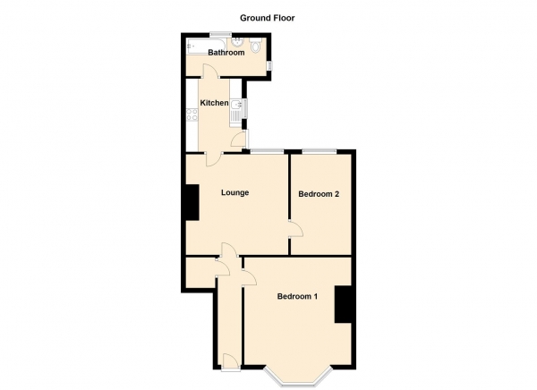 Floor Plan for 2 Bedroom Ground Flat to Rent in Warton Terrace, Heaton, NE6, 5DX - £213 pw | £925 pcm